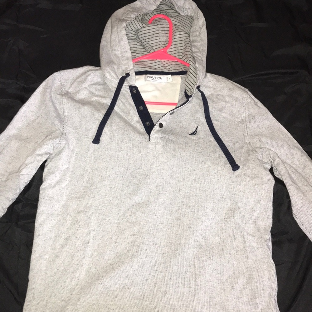Nautical hooded long sleeve